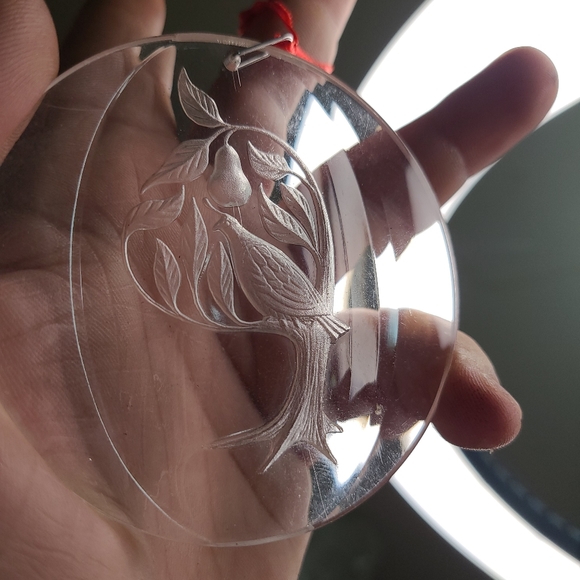 10 Vintage Amsun Santa Christmas Ornament Acrylic 1977 - 1979.Great condition Ornaments